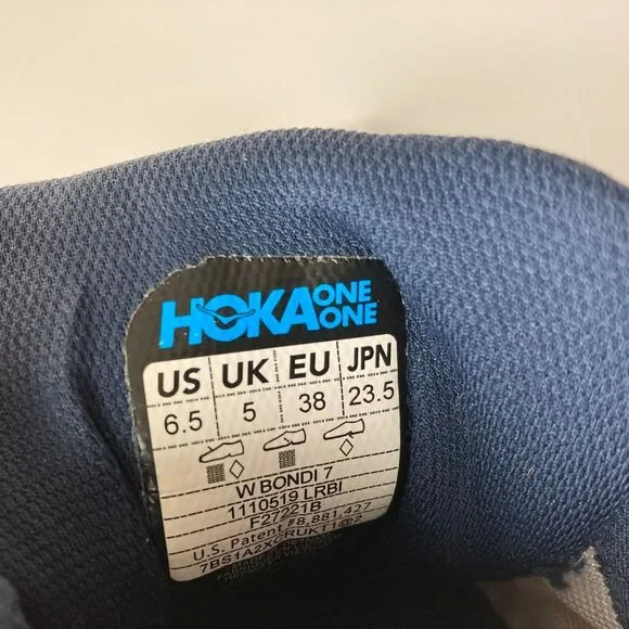 Hoka Bondi 7 Womens Running Shoes Size 6.5 M Tan Sneakers Tennis Shoes Cushioned - Picture 11 of 11